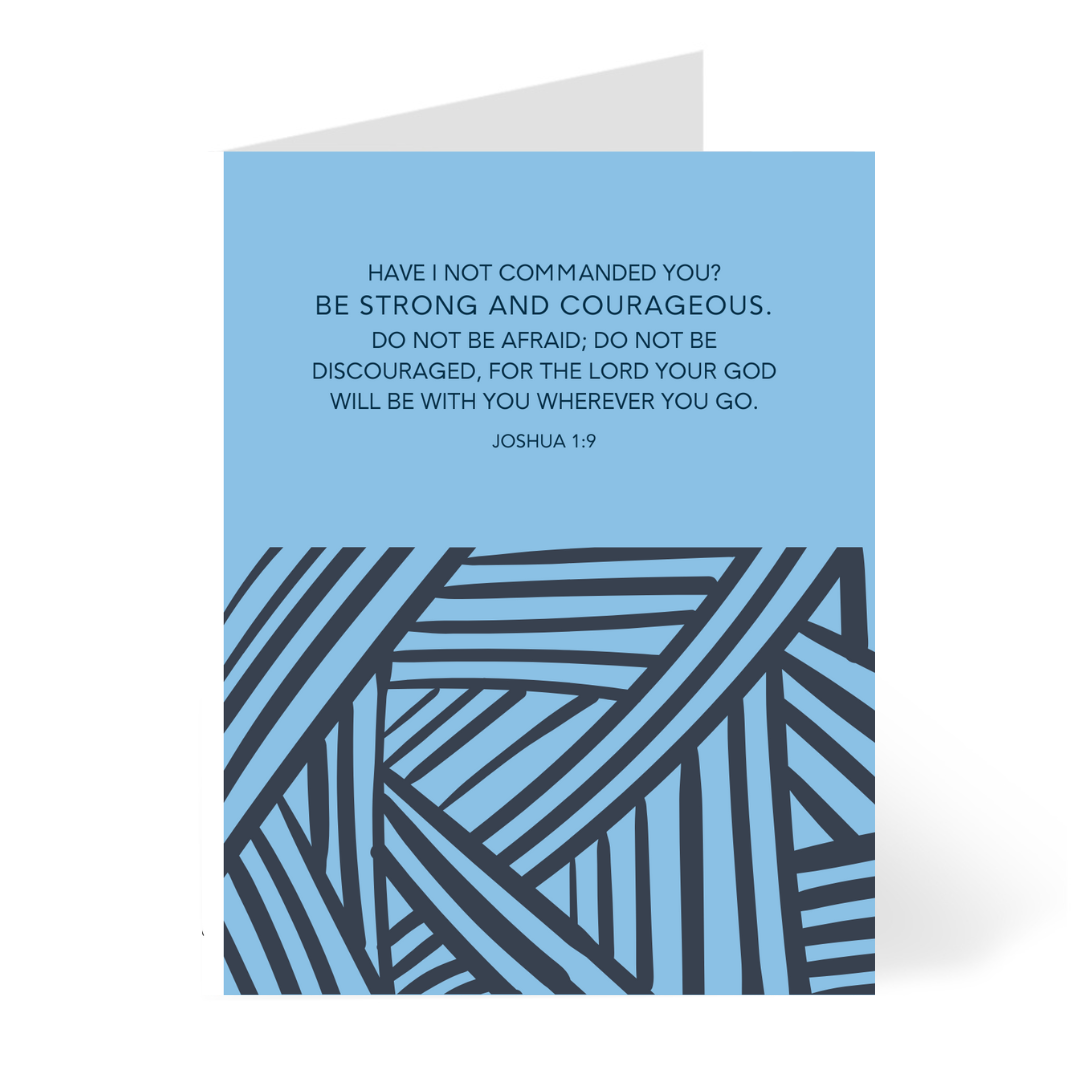 Joshua 1:9 | Inspirational Card | Faith-Based