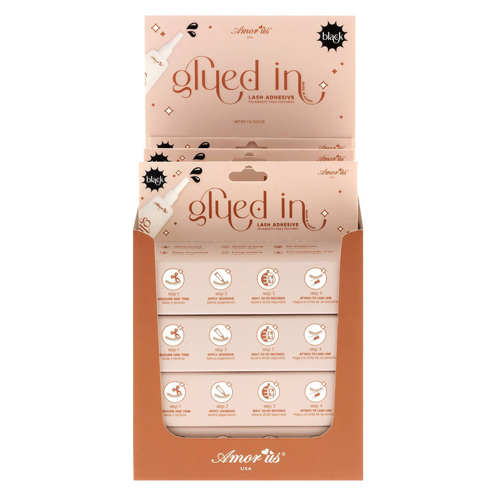 GLUED IN LASH ADHESIVE BLACK