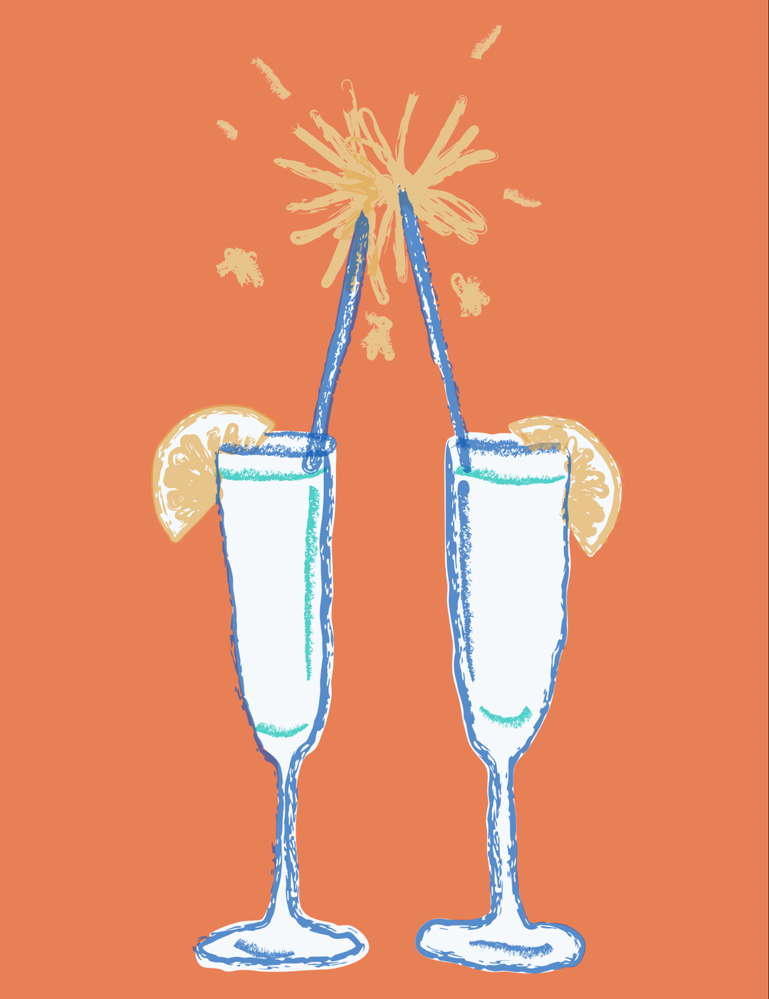 Congratulations A Toast: Celebratory Greeting Card