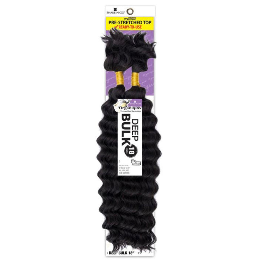 Organique Shake N Go - Deep Bulk Boho Hair - 18"