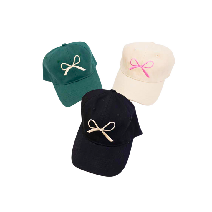 Bow Ribbon Embroidered Baseball Cap🎀⚾️