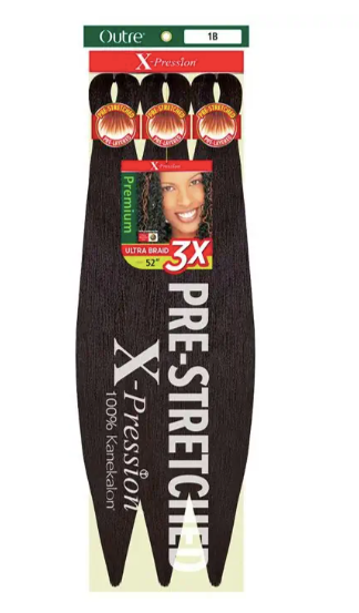Outre X-Pression - 3x Pre Stretched Braiding Hair 52"