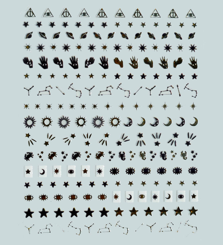 Nail Art Stickers - Retrograde