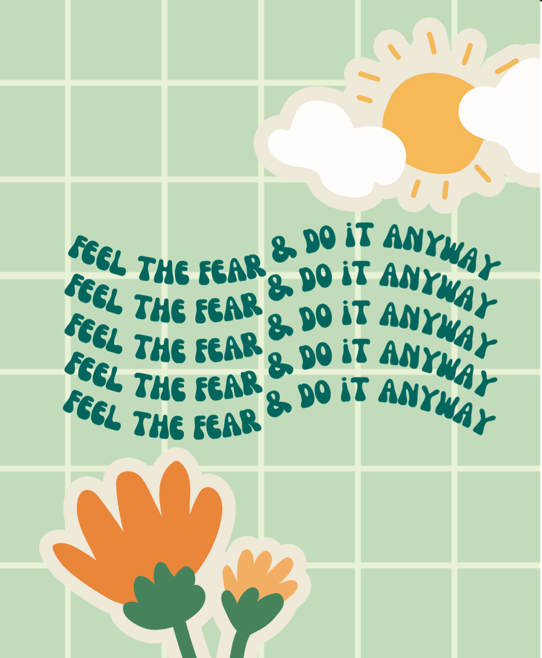 Feel the Fear Greeting Card