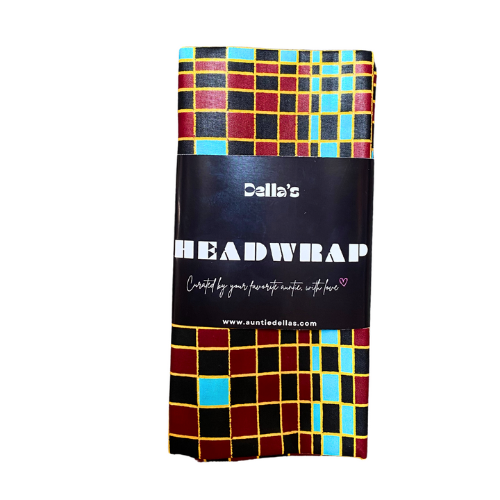 Ankara Headwrap (Checker)
