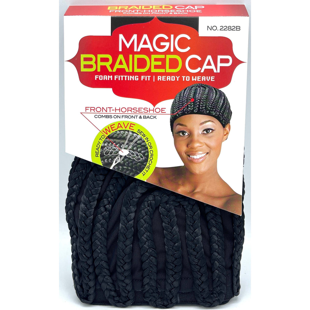 Magic Collection Braided Wig Cap - Front Horseshoe