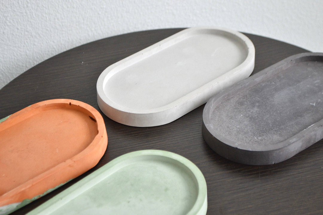 Concrete Tray - Mint Green
