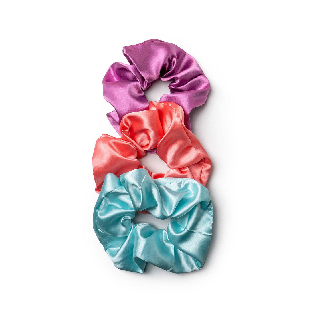 DM Merchandising - Lemon Lavender Mane Squeeze Oversized Satin Scrunchies 3pack