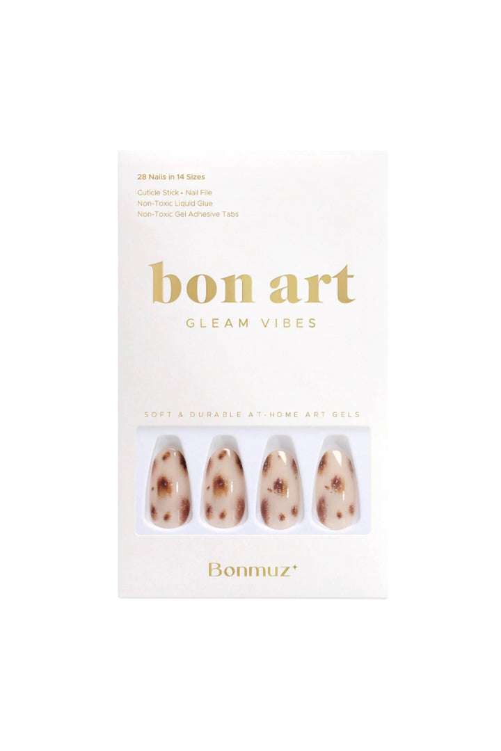 Bonmuz - Cheetah Glam | Soft & Durable Press-On Nails