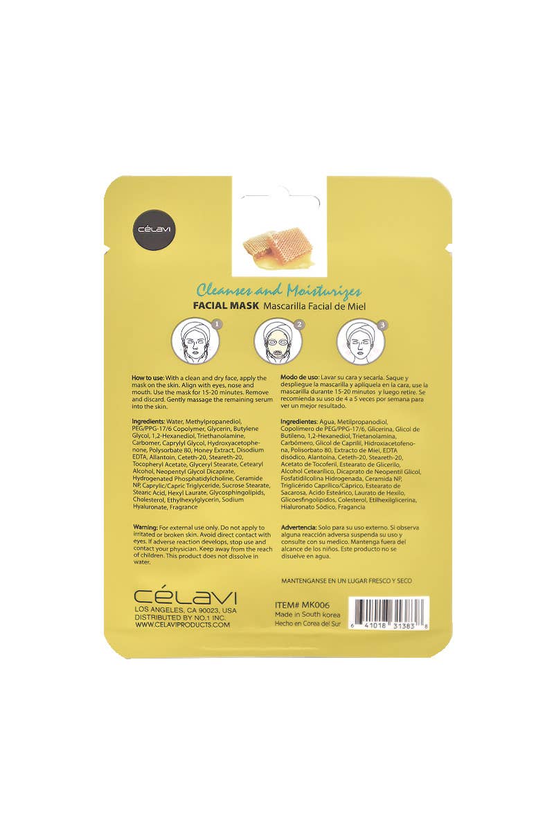 Celavi Honey Facial Mask Moisturizes