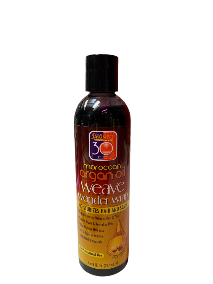 Salon Pro 30 Sec Moroccan Argan Oil Weave Wonder Wrap 2oz - Dark