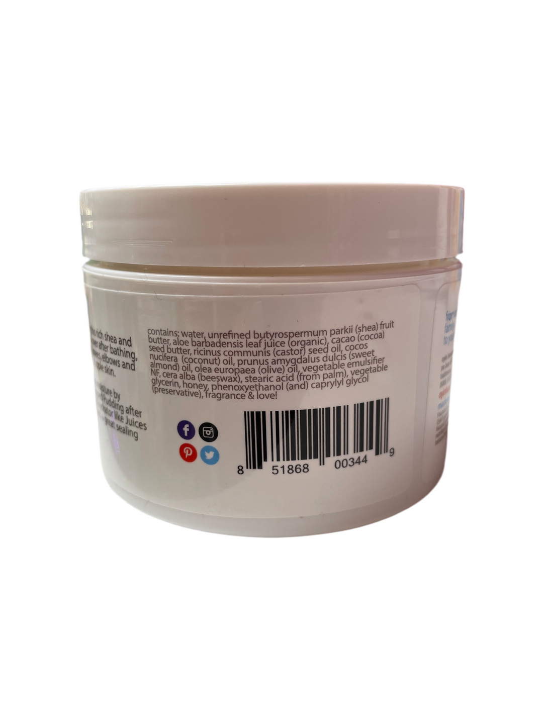Whipped Pudding ~ rich natural moisture cream 8oz