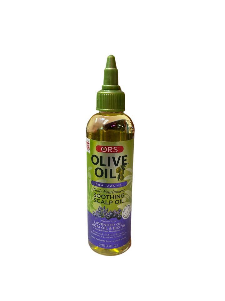 ORS Olive Oil: Soothing Scalp Oil w/Lavender, Açaí, & Biotin