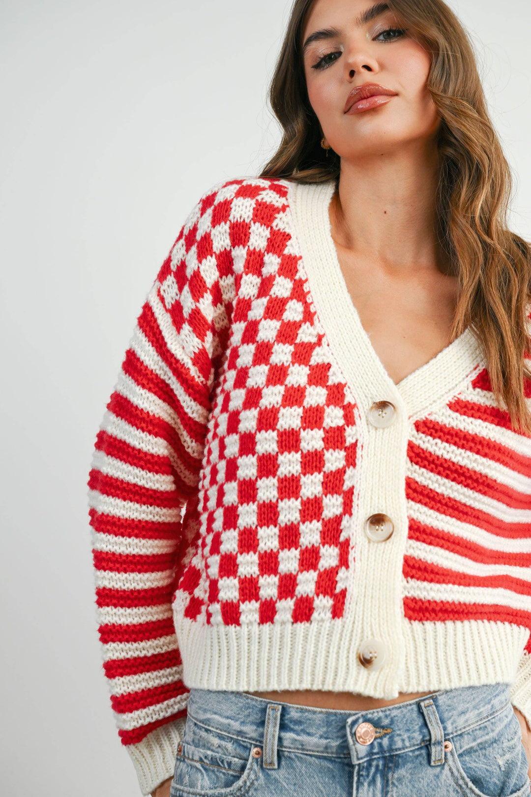 Oversized Colorful Cardigan