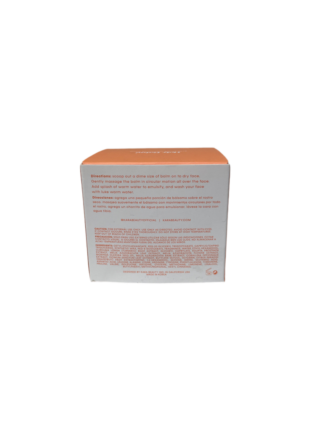 Kara Beauty Holy Balm! Make-Up Cleansing Balm - Grapefruit