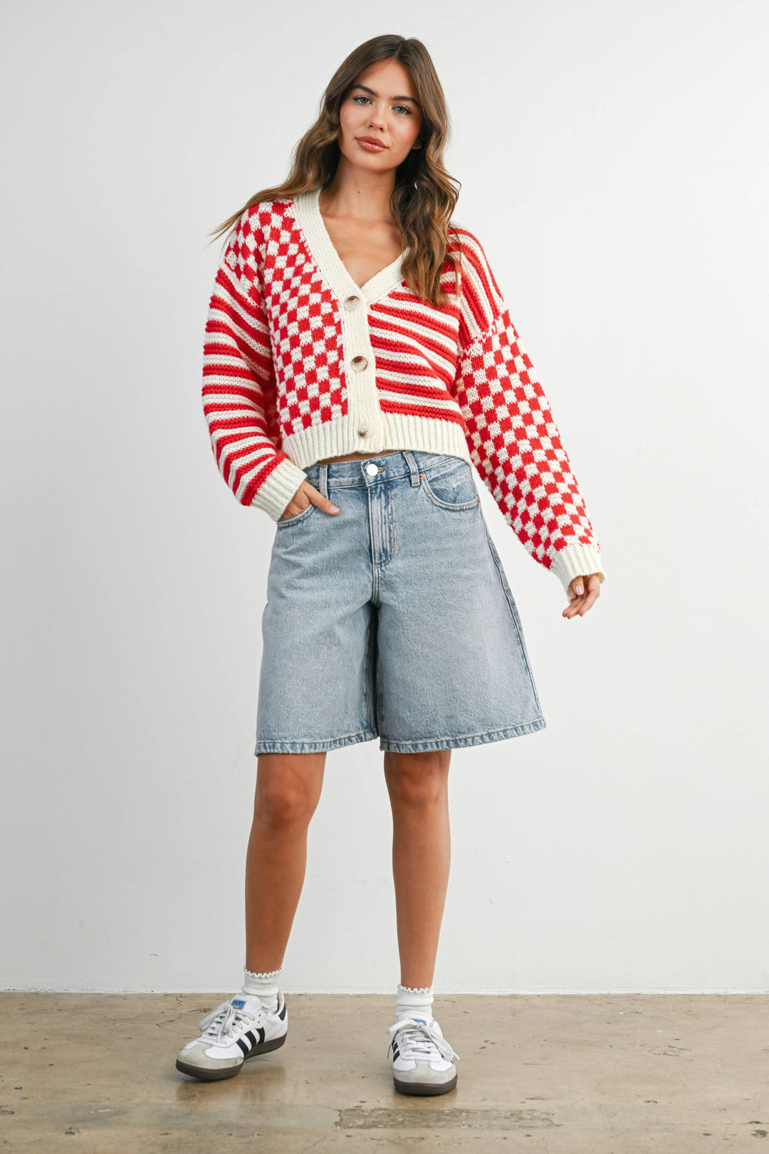 Oversized Colorful Cardigan