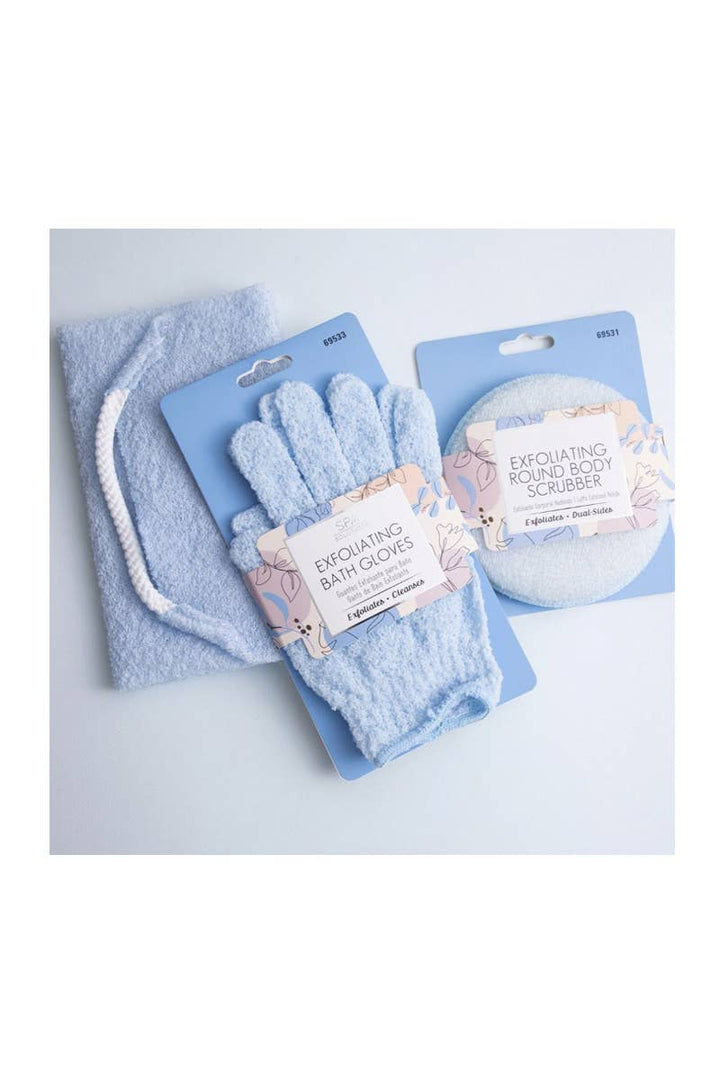 Exfoliating Body Scrubber - Baby Blue