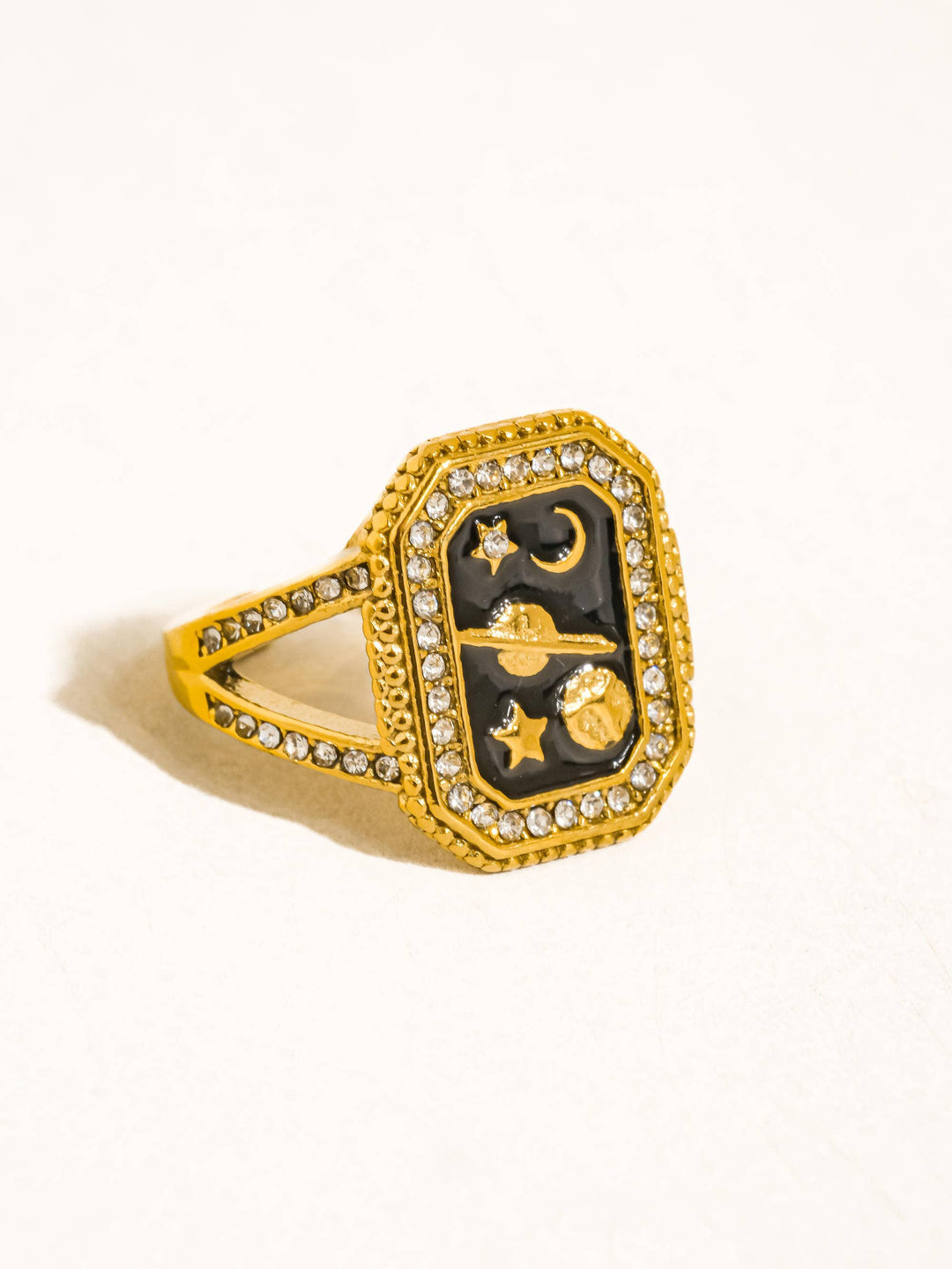 18K Gold Non-Tarnish Statement Ring
