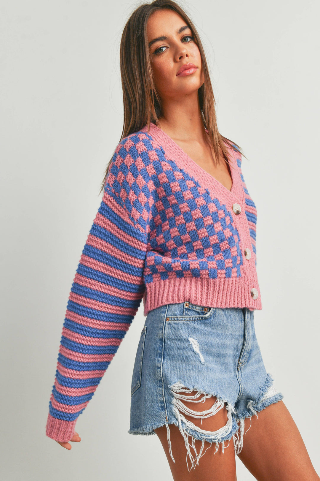 Oversized Colorful Cardigan