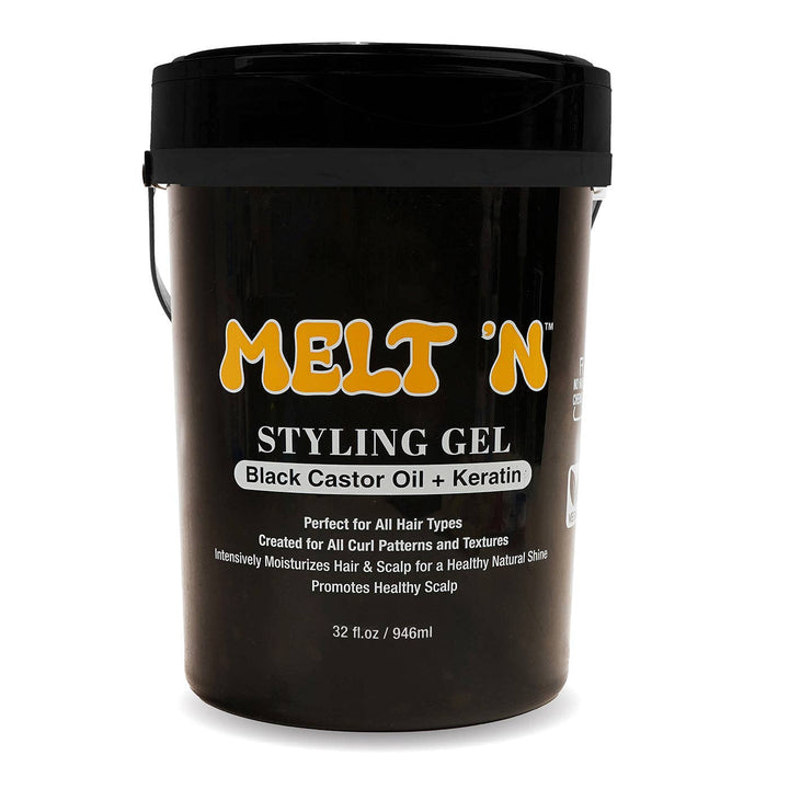 EBIN MELT'N Styling Gel - Black Castor Oil + Keratin 32oz