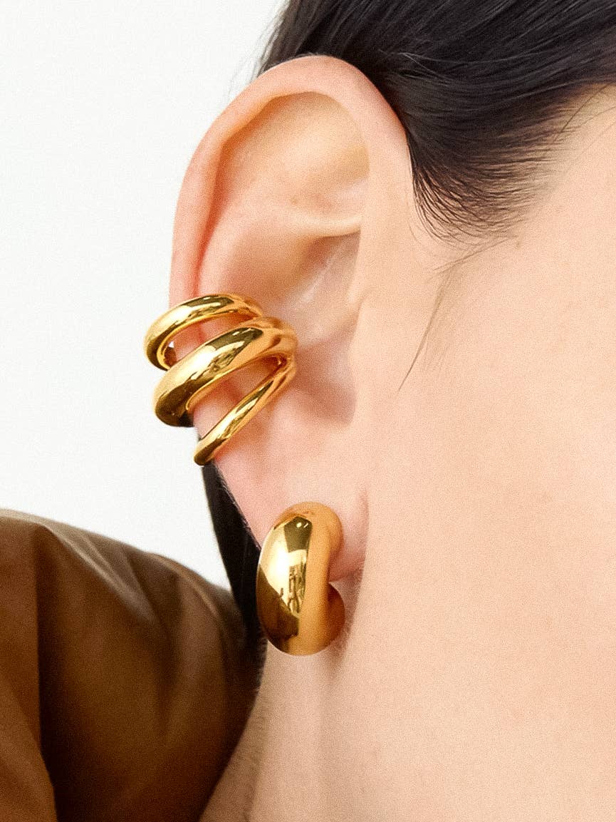 Gold Hoop Ear Cuff