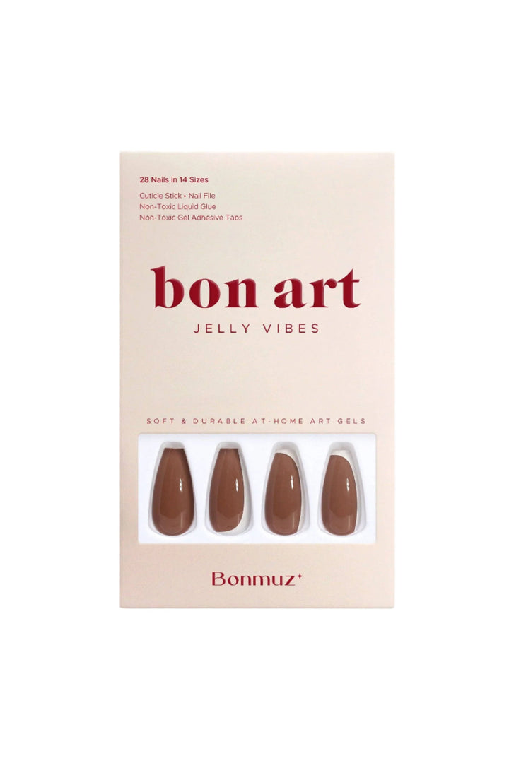 Bonmuz - Toffee Nut | Soft & Durable Press-On Nails