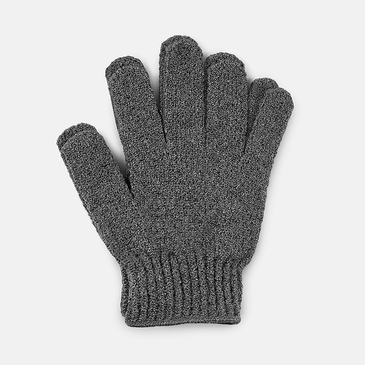 XL Extra Rough Shower Gloves - Charcoal