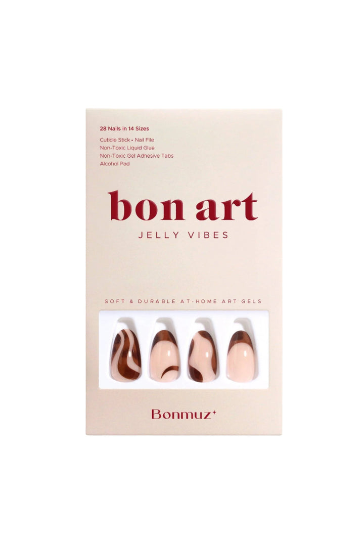 Bonmuz - Chestnut Cascade | Soft & Durable Press-On Nails