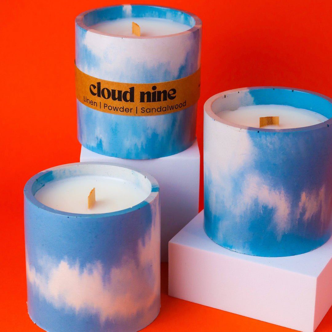 Cloud Nine Concrete Candle