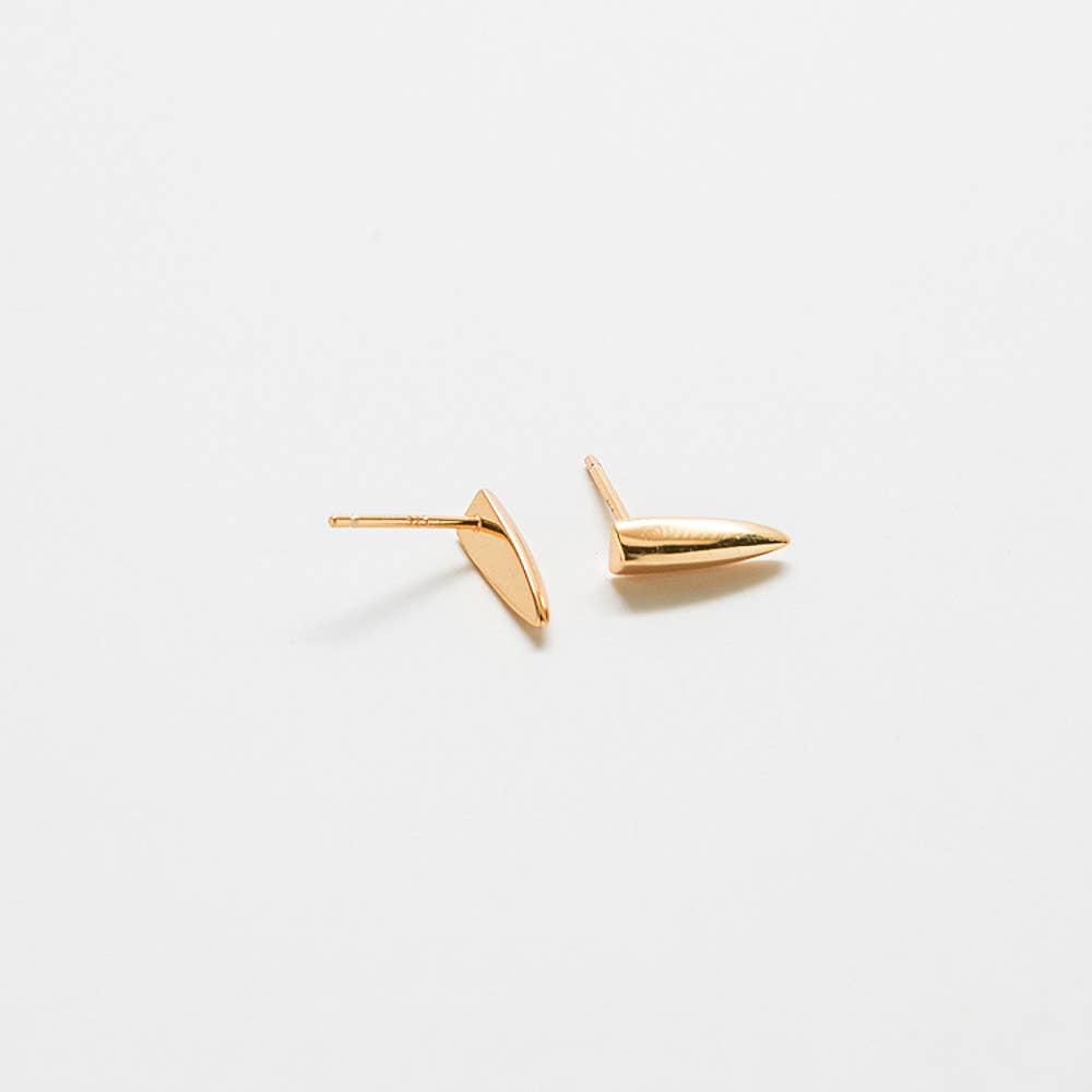 Gold Vermeil Claw Stud Earrings