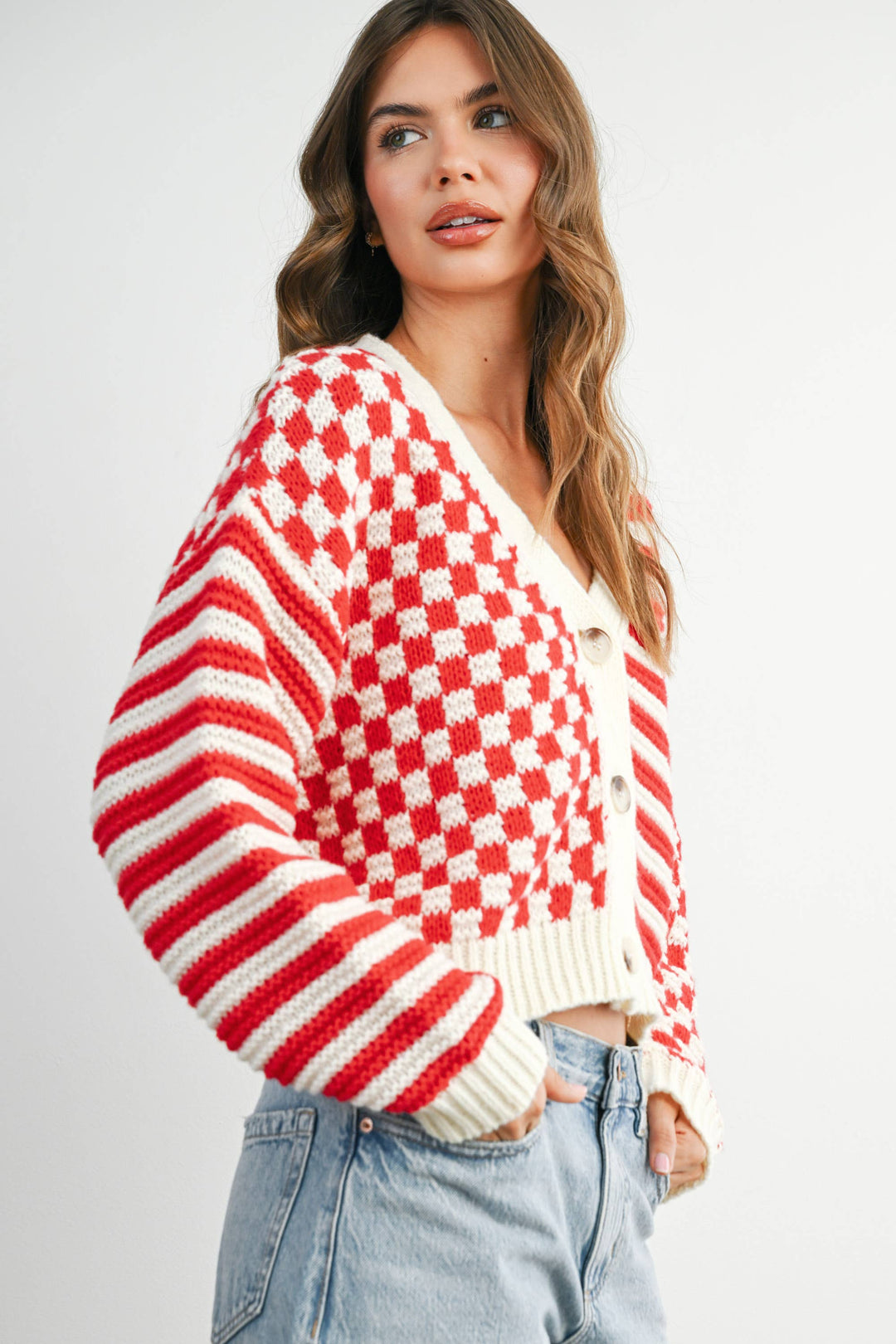 Oversized Colorful Cardigan