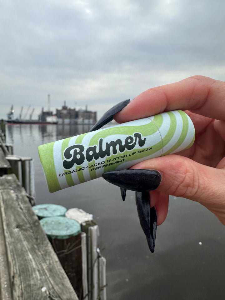 Balmer - Peppermint Lip Balm - Balmer Cacao Butter Lip Balm