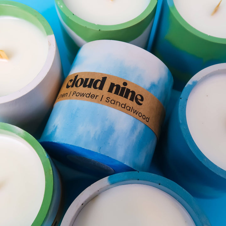 Cloud Nine Concrete Candle