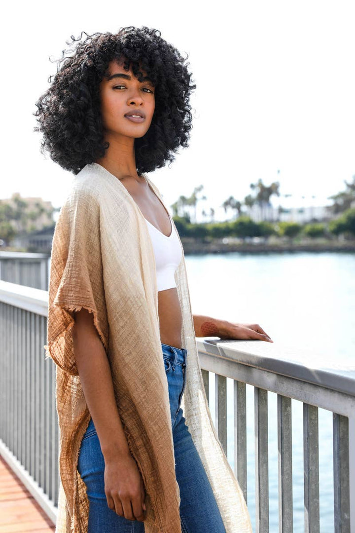 Boho Chic Ombre Kimono