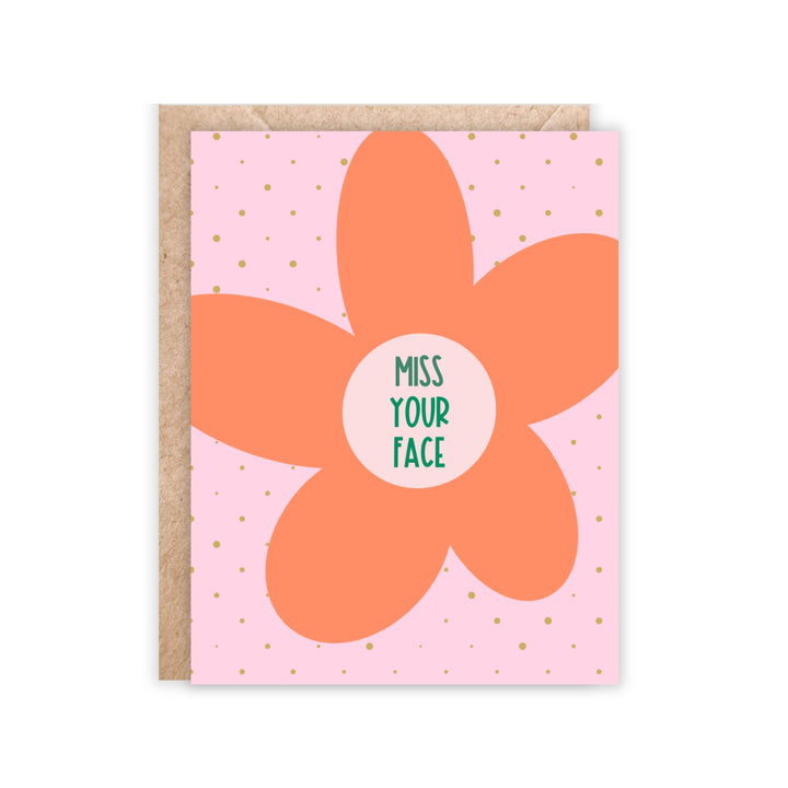 Jolly Rae - Miss Your Face Greeting Card