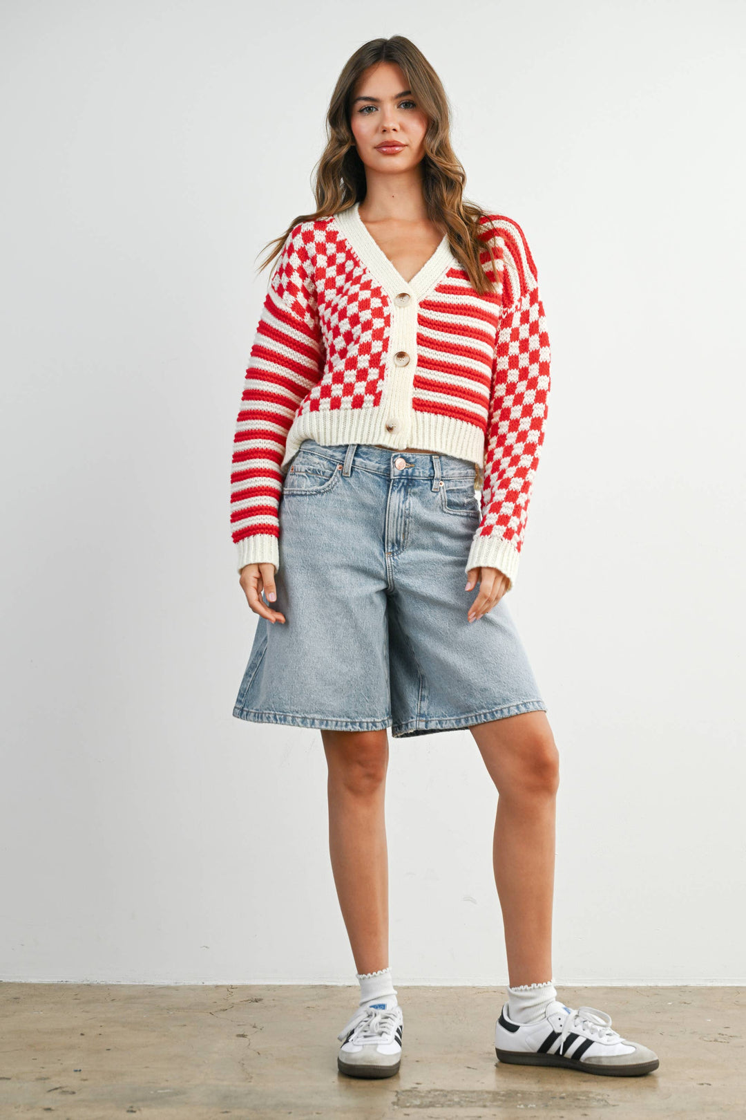 Oversized Colorful Cardigan