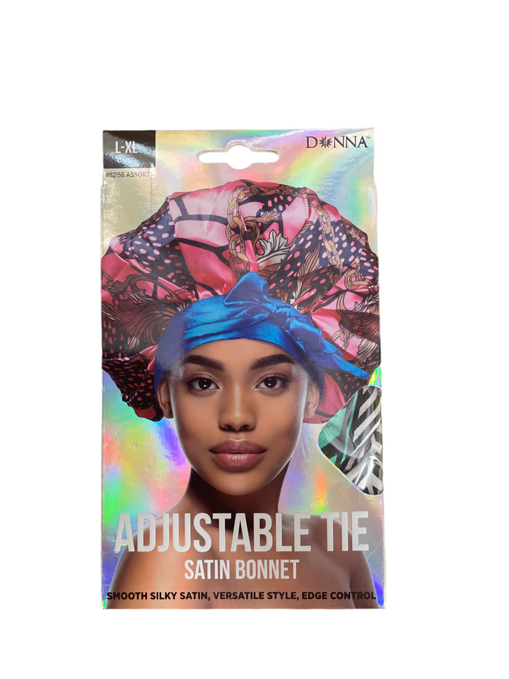 Adjustable Tie Satin Bonnet ￼