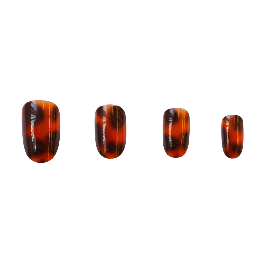 Tortoise Shell Press-On Nails