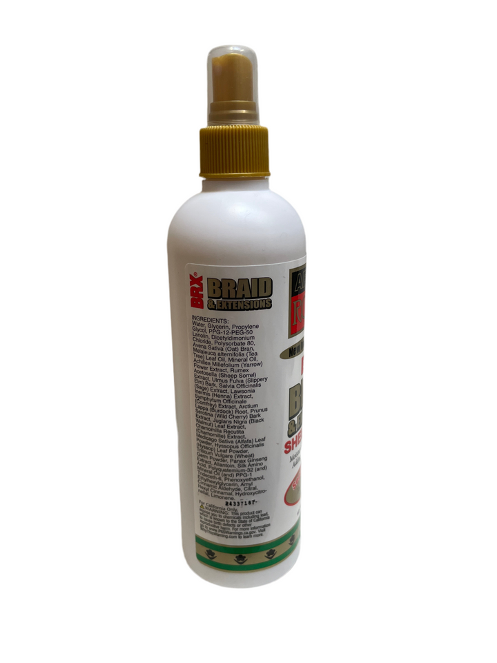 African Royale BRX Braid and Extensions Sheen Spray, 12oz
