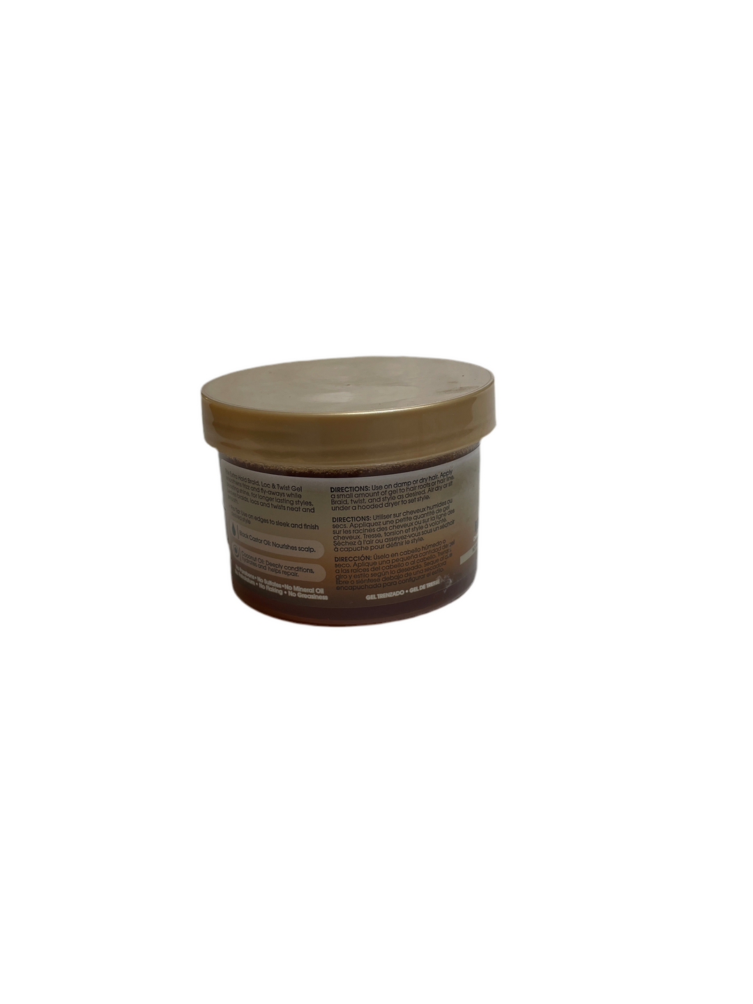 African Pride Black Castor Miracle Extra Hold Braid, Loc & Twist Gel