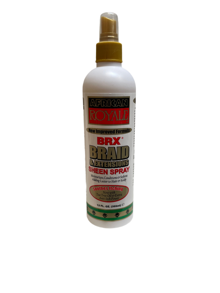 African Royale BRX Braid and Extensions Sheen Spray, 12oz