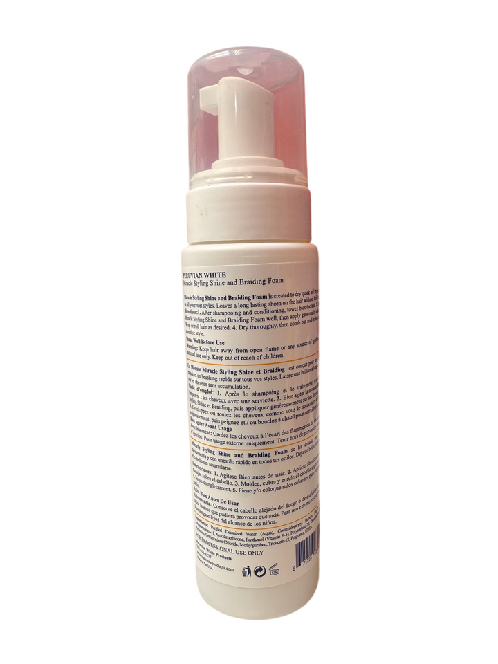 Peruvian White Miracle Shine Foam 8oz