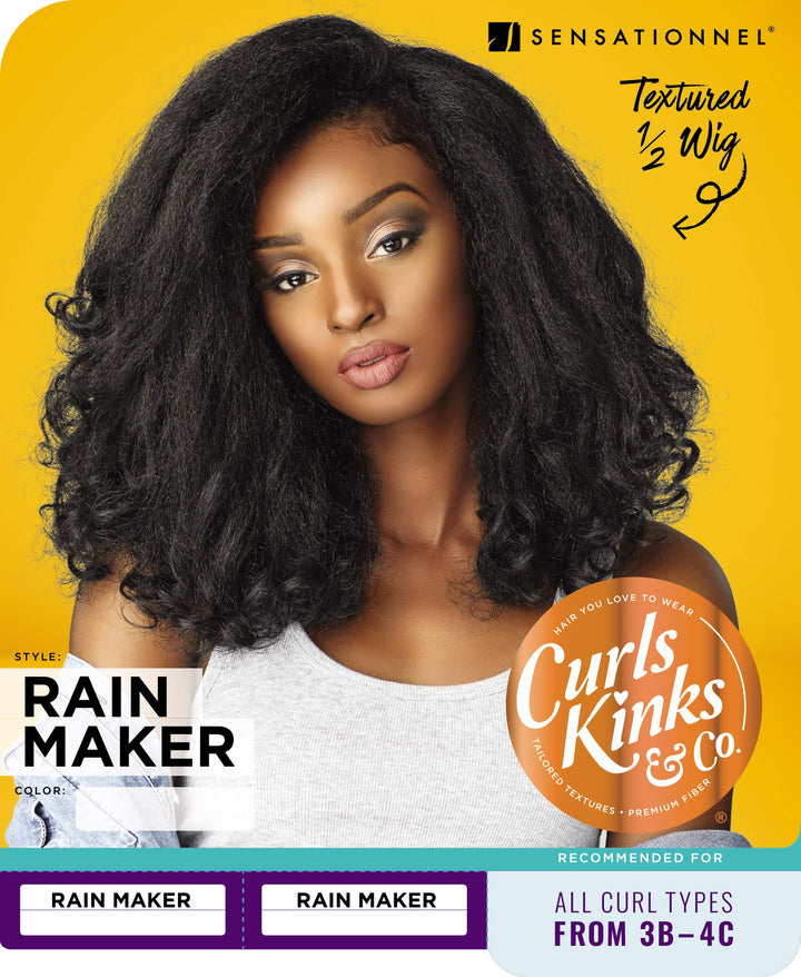 Sensationnel Textured Half Wig - Curls, Kinks & Co (C-Part) - Rain Maker