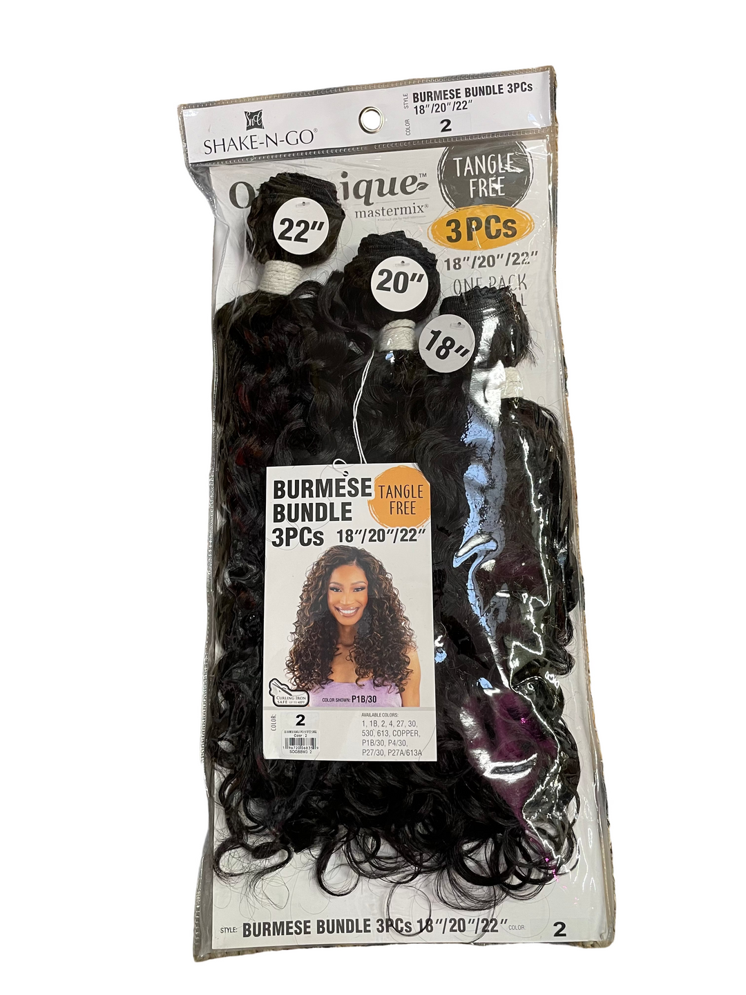 Organique Burmese Curl 3 Pack (18", 20", 22")