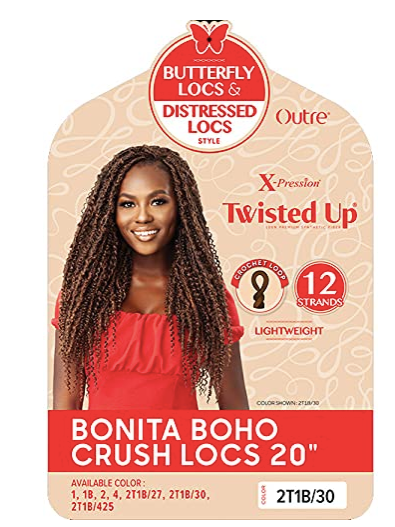 X-Pression Twisted Up Bonita Boho Crush Locs - 20"