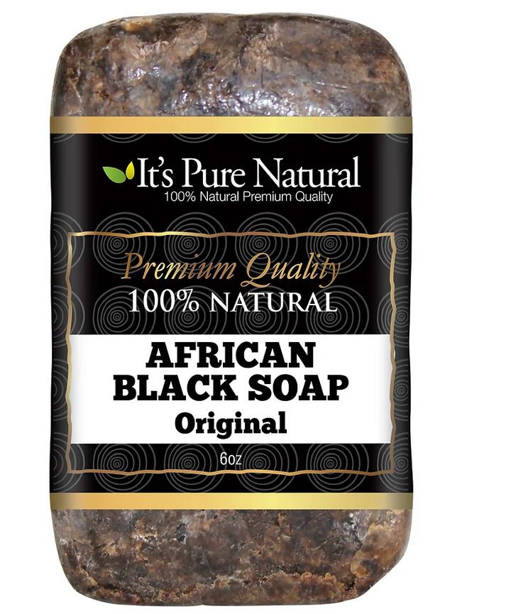 It's Pure Natural African Black Soap, Original 6oz