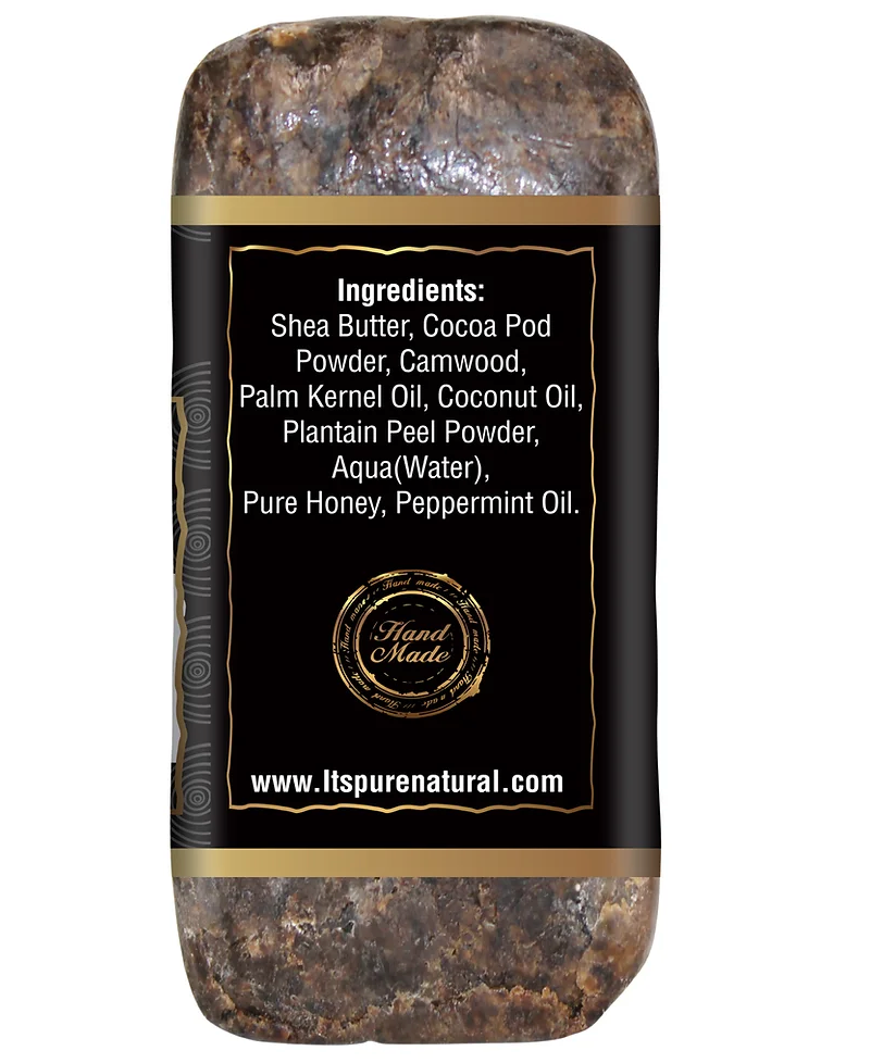 It's Pure Natural African Black Soap, Original 6oz