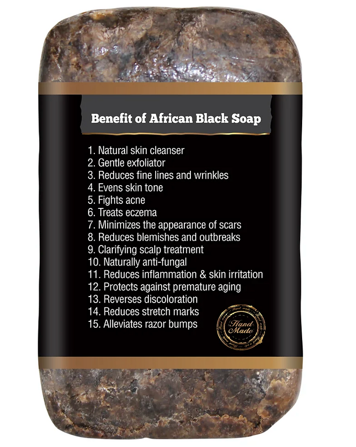 It's Pure Natural African Black Soap, Original 6oz