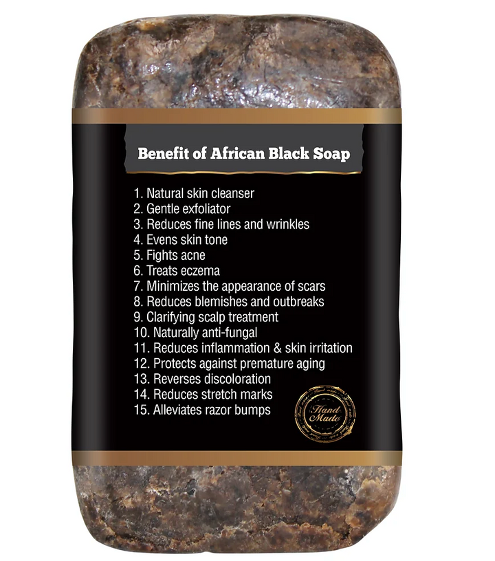 It's Pure Natural African Black Soap, Original 6oz