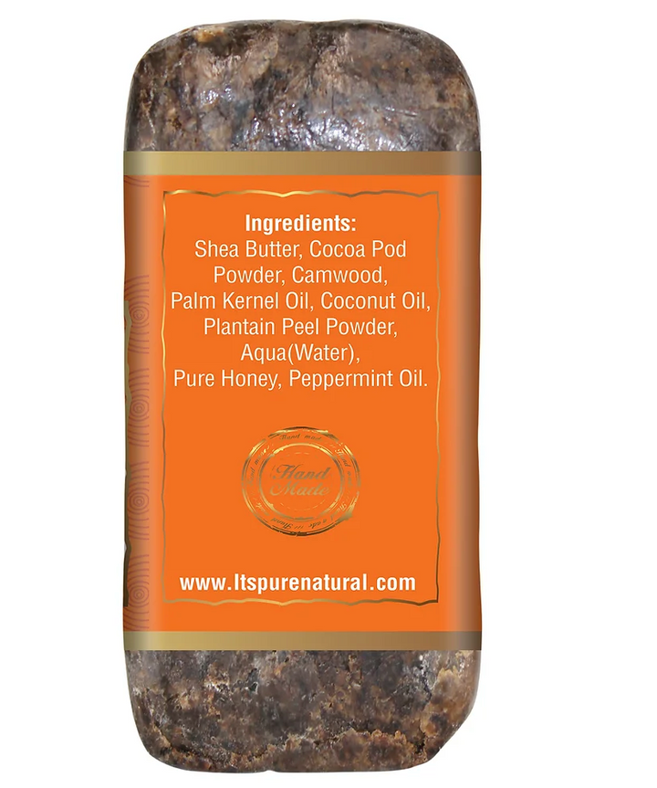 It's Pure Natural African Black Soap, Extra Rich Shea Butter 6oz